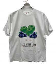 FRUIT OF THE LOOM×RADIO EVA（フルーツオブザルーム×ラヂオエヴァ）の古着「半袖カットソー」｜ホワイト