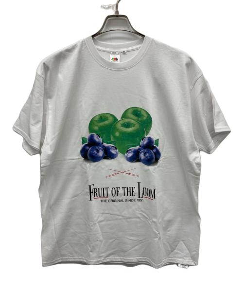 FRUIT OF THE LOOM（フルーツオブザルーム）FRUIT OF THE LOOM (フルーツオブザルーム) RADIO EVA (ラヂオエヴァ) 半袖カットソー ホワイト サイズ:XLの古着・服飾アイテム