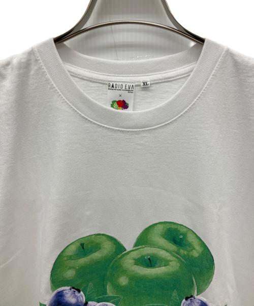FRUIT OF THE LOOM（フルーツオブザルーム）FRUIT OF THE LOOM (フルーツオブザルーム) RADIO EVA (ラヂオエヴァ) 半袖カットソー ホワイト サイズ:XLの古着・服飾アイテム