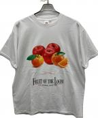 FRUIT OF THE LOOM×RADIO EVAフルーツオブザルーム×ラヂオエヴァ）の古着「半袖カットソー」｜ホワイト