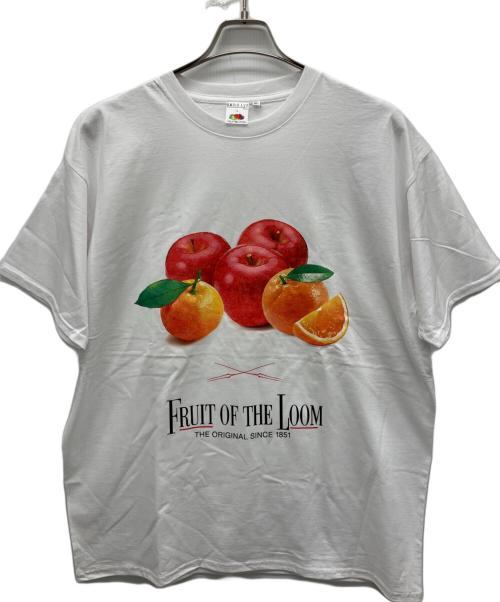 FRUIT OF THE LOOM（フルーツオブザルーム）FRUIT OF THE LOOM (フルーツオブザルーム) RADIO EVA (ラヂオエヴァ) 半袖カットソー ホワイト サイズ:XLの古着・服飾アイテム