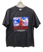 FRUIT OF THE LOOM×RADIO EVAフルーツオブザルーム×ラヂオエヴァ）の古着「半袖カットソー」｜ブラック