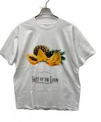 FRUIT OF THE LOOM×RADIO EVAフルーツオブザルーム×ラヂオエヴァ）の古着「半袖カットソー」｜ホワイト