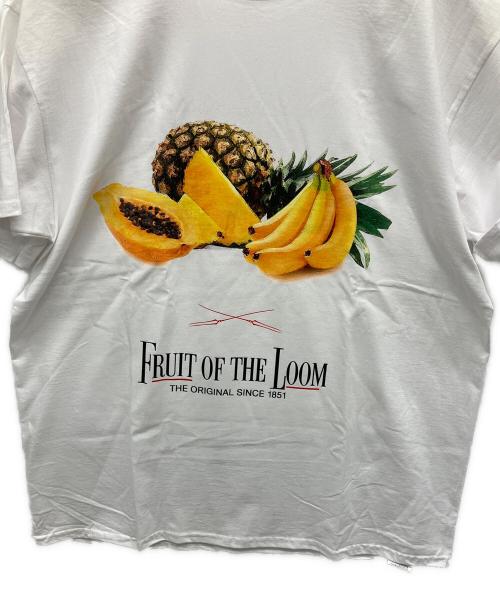 FRUIT OF THE LOOM（フルーツオブザルーム）FRUIT OF THE LOOM (フルーツオブザルーム) RADIO EVA (ラヂオエヴァ) 半袖カットソー ホワイト サイズ:XLの古着・服飾アイテム