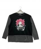 Candy Stripperキャンディーストリッパー）の古着「長袖カットソー」｜ブラック×グレー