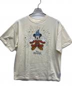 DISNEY×MUSディズニー×）の古着「半袖カットソー」｜イエロー