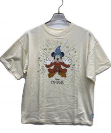 DISNEY×MUS（ディズニー）の古着「半袖カットソー」｜イエロー