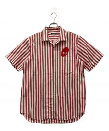 COMME des GARCONS HOMME PLUS（コムデギャルソンオムプリュス）の古着「半袖シャツ」｜ホワイト×レッド