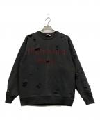 FREAK'S STOREフリークスストア）の古着「ダメージ加工スウェット」｜グレー