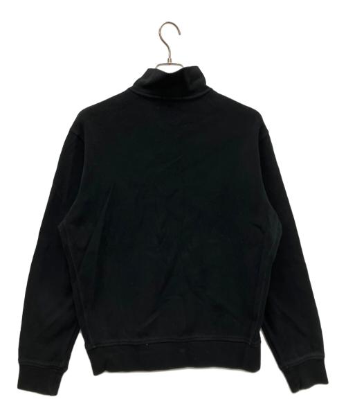 POLO RALPH LAUREN（ポロ・ラルフローレン）POLO RALPH LAUREN (ポロ・ラルフローレン) ハーフジップスウェット ブラック サイズ:Mの古着・服飾アイテム
