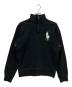POLO RALPH LAUREN（ポロ・ラルフローレン）の古着「ハーフジップスウェット」｜ブラック