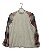 BLUE LABEL CRESTBRIDGEブルーレーベルクレストブリッジ）の古着「長袖ブラウス」｜ベージュ