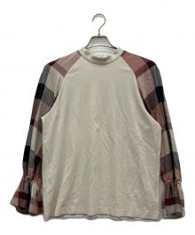 BLUE LABEL CRESTBRIDGE（ブルーレーベルクレストブリッジ）の古着「長袖ブラウス」｜ベージュ