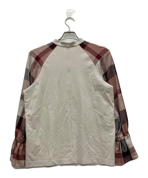 BLUE LABEL CRESTBRIDGE（ブルーレーベルクレストブリッジ）BLUE LABEL CRESTBRIDGE (ブルーレーベルクレストブリッジ) 長袖ブラウス ベージュ サイズ:38の古着・服飾アイテム