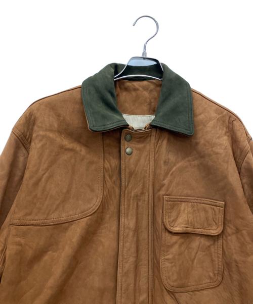 COACH（コーチ）COACH (コーチ) レザージャケット ブラウン サイズ:Sの古着・服飾アイテム
