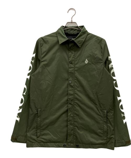 VOLCOM（ボルコム）VOLCOM (ボルコム) コーチジャケット グリーン サイズ:Sの古着・服飾アイテム
