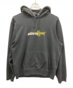 stussyステューシー）の古着「プルオーバーパーカー」｜ブラック