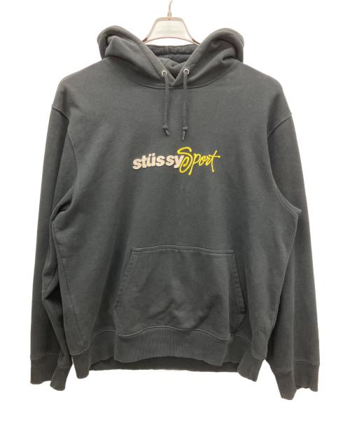 stussy（ステューシー）stussy (ステューシー) プルオーバーパーカー ブラック サイズ:XLの古着・服飾アイテム