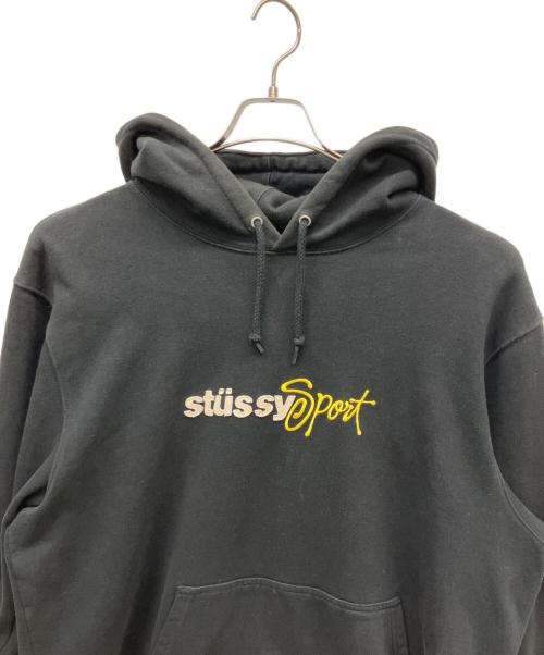 stussy（ステューシー）stussy (ステューシー) プルオーバーパーカー ブラック サイズ:XLの古着・服飾アイテム