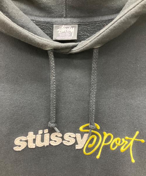 stussy（ステューシー）stussy (ステューシー) プルオーバーパーカー ブラック サイズ:XLの古着・服飾アイテム