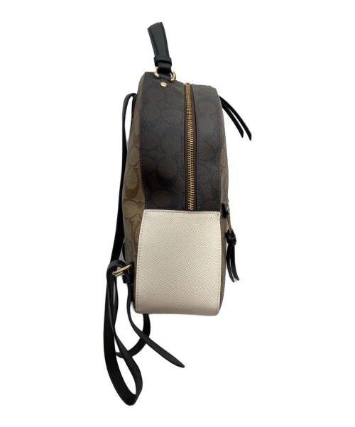 COACH（コーチ）COACH (コーチ) リュック ベージュ×ホワイトの古着・服飾アイテム