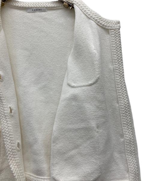 CADUNE（カデュネ）CADUNE (カデュネ) ジャケット ホワイト サイズ:38の古着・服飾アイテム