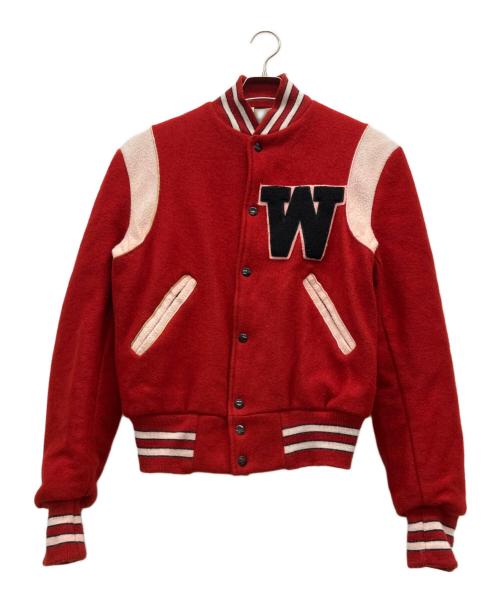 DEERFOOT（ディアフット）DEERFOOT (ディアフット) 70-80'sスタジャン レッド サイズ:sの古着・服飾アイテム