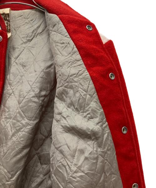 DEERFOOT（ディアフット）DEERFOOT (ディアフット) 70-80'sスタジャン レッド サイズ:sの古着・服飾アイテム