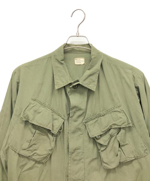US ARMY（ユーエスアーミー）US ARMY (ユーエスアーミー) ジャングルファティーグジャケット オリーブ サイズ:SMALL-LONGの古着・服飾アイテム