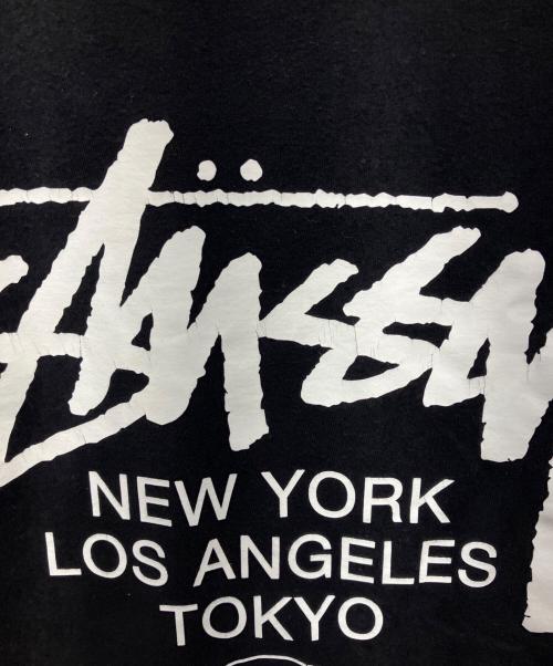 stussy（ステューシー）stussy (ステューシー) WORLD TOUR TEE ブラック サイズ:XLの古着・服飾アイテム
