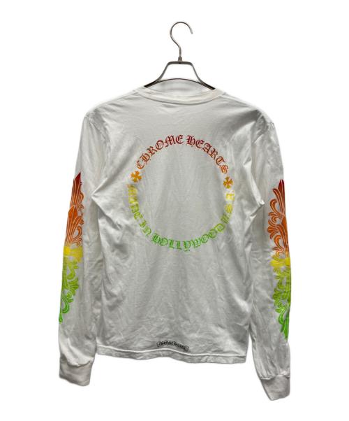 CHROME HEARTS（クロムハーツ）CHROME HEARTS (クロムハーツ) サークルロゴマルチカラーシャツ ホワイト サイズ:Mの古着・服飾アイテム