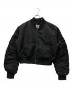 DIESELディーゼル）の古着「MA-1ジャケット」｜ブラック
