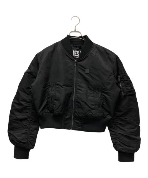 DIESEL（ディーゼル）DIESEL (ディーゼル) MA-1ジャケット ブラック サイズ:Ｍの古着・服飾アイテム