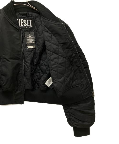 DIESEL（ディーゼル）DIESEL (ディーゼル) MA-1ジャケット ブラック サイズ:Ｍの古着・服飾アイテム