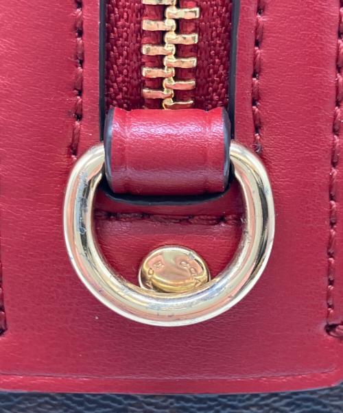 COACH（コーチ）COACH (コーチ) 2WAYショルダーバッグ ブラウン×レッドの古着・服飾アイテム