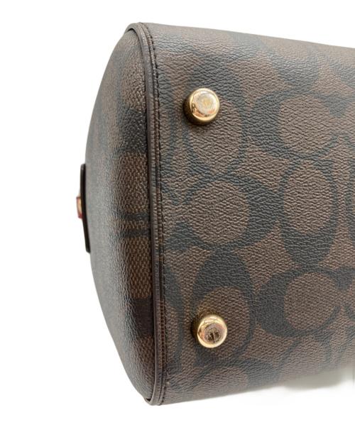 COACH（コーチ）COACH (コーチ) 2WAYショルダーバッグ ブラウン×レッドの古着・服飾アイテム