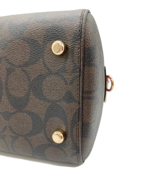 COACH（コーチ）COACH (コーチ) 2WAYショルダーバッグ ブラウン×レッドの古着・服飾アイテム
