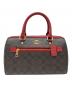 COACH (コーチ) 2WAYショルダーバッグ ブラウン×レッド：12000円