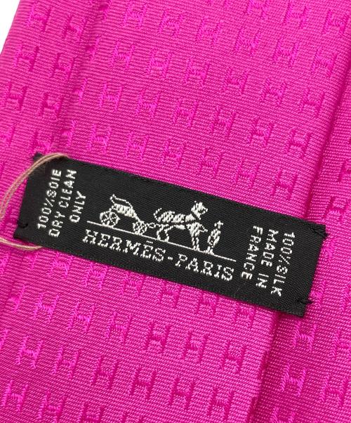 HERMES（エルメス）HERMES (エルメス) シルクネクタイ ピンク サイズ:FREE 未使用品の古着・服飾アイテム