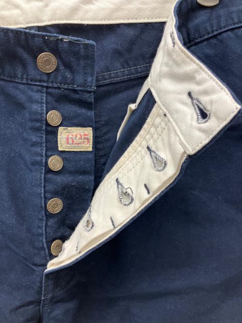 POLO RALPH LAUREN（ポロ・ラルフローレン）POLO RALPH LAUREN (ポロ・ラルフローレン) 625ボタンフライパンツ ネイビー サイズ:SIZE 88.5cm (W35)の古着・服飾アイテム