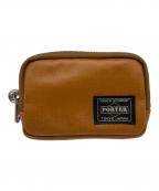 PORTERポーター）の古着「TINY CARD CASE」｜ブラウン