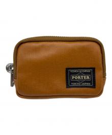 PORTER（ポーター）の古着「TINY CARD CASE」｜ブラウン
