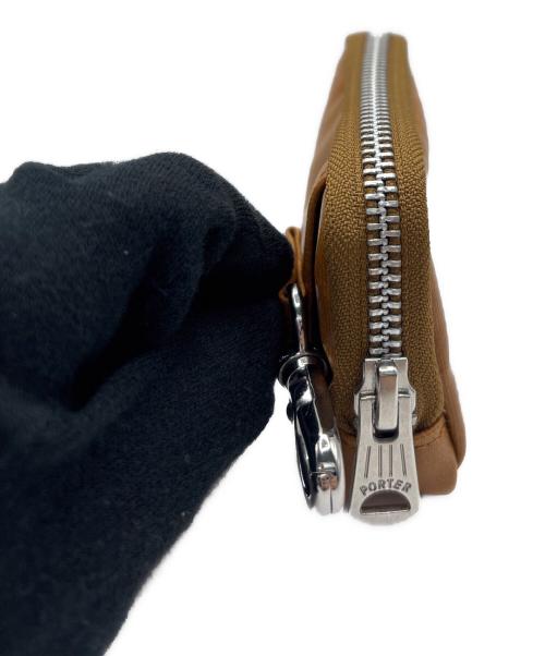 PORTER（ポーター）PORTER (ポーター) TINY CARD CASE ブラウンの古着・服飾アイテム