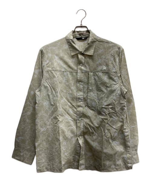 THE NORTH FACE（ザ ノース フェイス）THE NORTH FACE (ザ ノース フェイス) 長袖シャツ ライトグレー サイズ:Mの古着・服飾アイテム