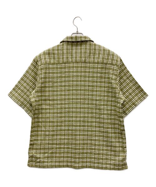 CarHartt（カーハート）CarHartt (カーハート) 半袖シャツ グリーン×ホワイト サイズ:Mの古着・服飾アイテム