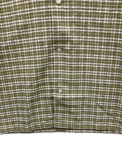 CarHartt（カーハート）CarHartt (カーハート) 半袖シャツ グリーン×ホワイト サイズ:Mの古着・服飾アイテム