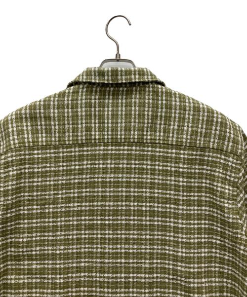 CarHartt（カーハート）CarHartt (カーハート) 半袖シャツ グリーン×ホワイト サイズ:Mの古着・服飾アイテム