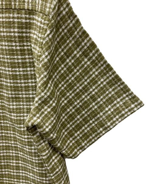 CarHartt（カーハート）CarHartt (カーハート) 半袖シャツ グリーン×ホワイト サイズ:Mの古着・服飾アイテム