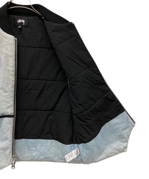 stussy（ステューシー）stussy (ステューシー) WASHED CANVAS PRIMALOFT VEST インディゴ サイズ:Sの古着・服飾アイテム