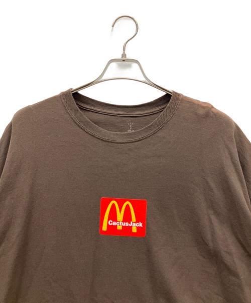 cactus jack（カクタス・ジャック）cactus jack (カクタス・ジャック) マクドナルド (マクドナルド) 半袖Tシャツ ブラウン サイズ:XLの古着・服飾アイテム